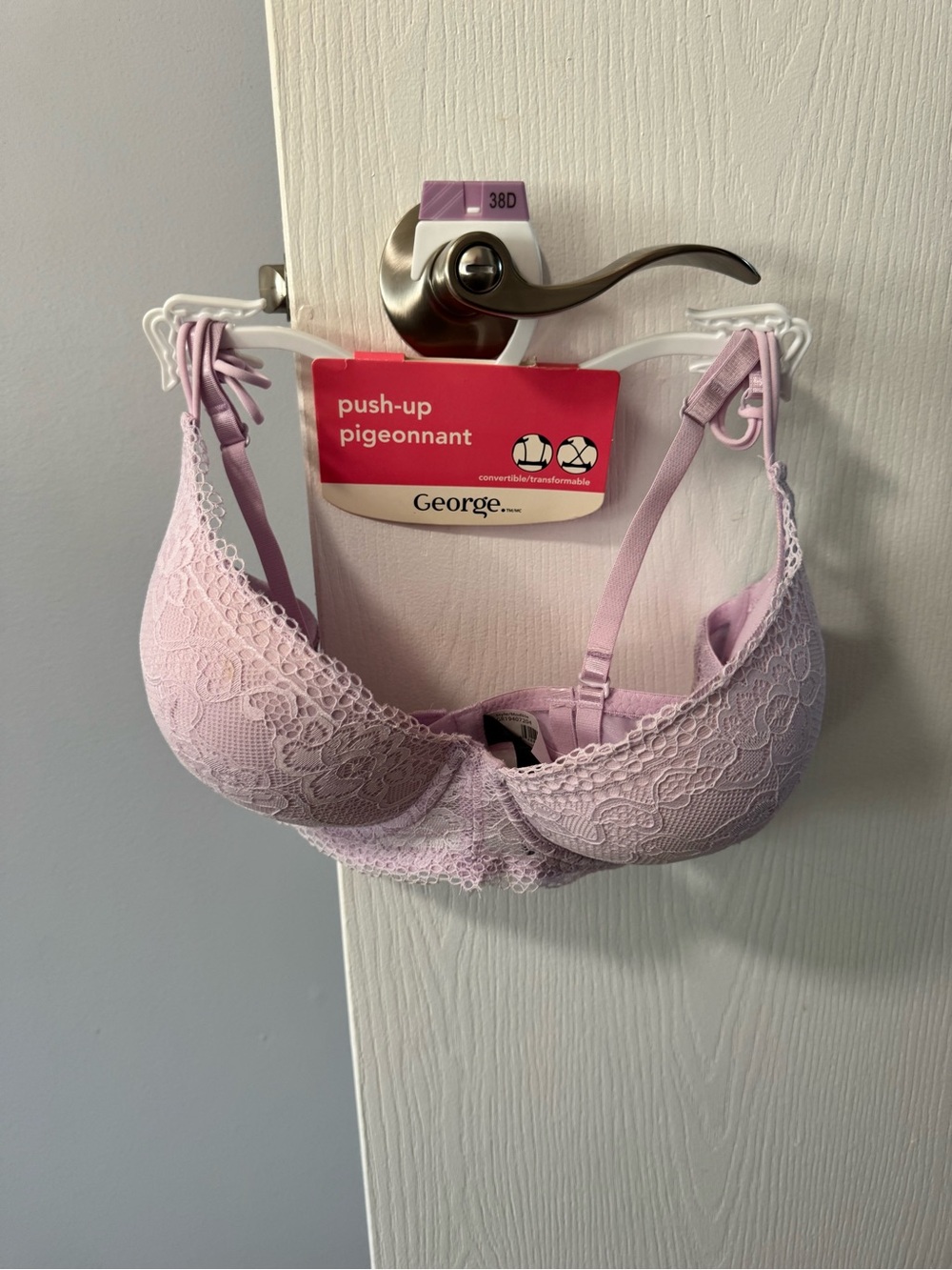George Lavender Lace Push-Up Bra